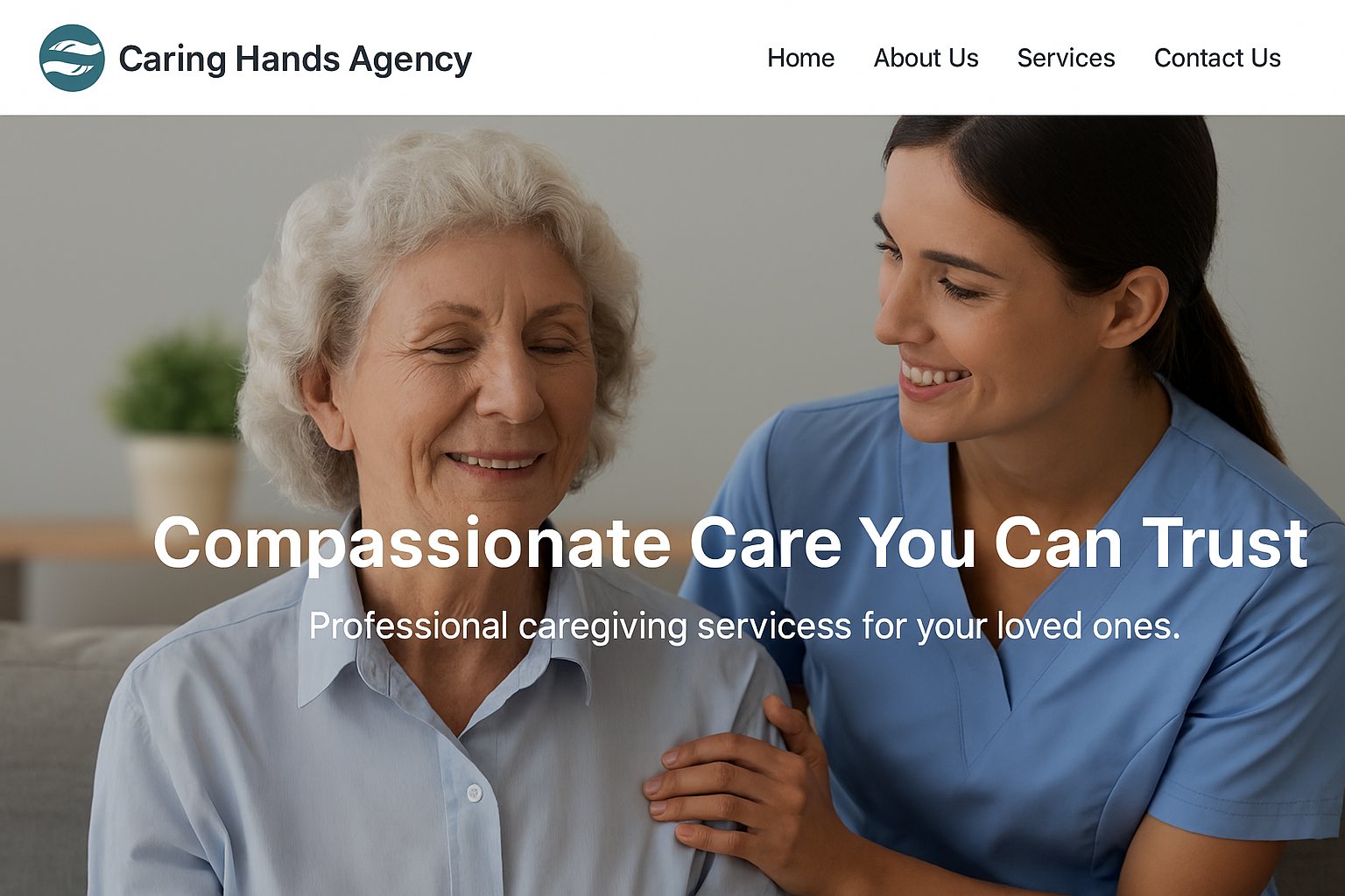 Caregiver with client